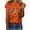 Orange, variant on Trendy Summer Tops Y2K Womens Petite Blouses And Tops Dressy Blouses For Women Short Sleeve T Shirts For Women Loose Fit Graphic Trendy