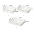 2 PCS Storage With Latching Lids Clear File Portable Storage Containers