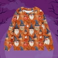 thumbnail image 2 of Mikilon Halloween Kids Print Sweatshirts Long Sleeve Round Neck Shorts/Tops Winter Versatile Warm Blouses ,Size 1-11 Years, 2 of 5