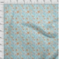 thumbnail image 4 of oneOone Cotton Flex Baby Blue Fabric Beach Seashell Quilting Supplies Print Sewing Fabric By The Yard 40 Inch Wide, 4 of 4