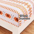 thumbnail image 4 of Floral Printed Sheet Set King Soft Microfiber Botanical Bed Sheets Extra Deep Pocket Pieces, 4 of 6