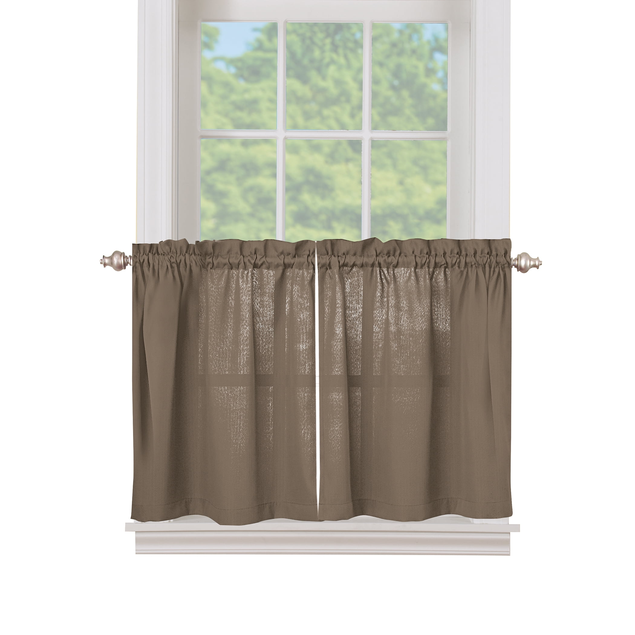 Lorraine Home Fashions Ribcord Tier Curtain Pair 54-Inch x 24-Inch Sage Lorraine Home Fashions Ribcord Tier Curtain Pair 54-Inch x 24-Inch Sage