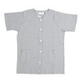 thumbnail image 2 of Shoulder Surgery Recovery Shirt Easy Put On Take Off Unisex Post Surgery Short Sleeve Top Light Grey, 2 of 7