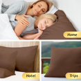 thumbnail image 3 of SIABC-Kingrest Waterproof & Noiseless Bamboo Rayon Pillow Protector (Queen, Pack of 4, Mocha), Breathable Pillow Covers with Zipper, Machine Washable Pillow Encasment, 3 of 4