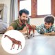 thumbnail image 5 of 1 pieza simulación jirafa animales juguete niños modelo animal juguete educativo temprano, 5 of 6