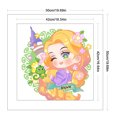thumbnail image 2 of Hilo de bordar de algodón ecológico completo, 9CT, estampado de princesa Lepe, punto de cruz, 50x50cm, 2 of 9