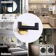 thumbnail image 3 of Double Towel Hook Black & Gold, Stainless Steel Bathroom Towel Holder, Hand Towel Hanger for Wall, 3 of 4