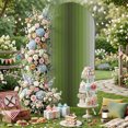 Olive Green Gradient Stripe Arch Backdrop Covers 5 FT, Modern Abstract ...