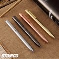 thumbnail image 4 of STONEGO Fashion Twist Rollerball Pens - Capless Metal Chrome Ballpoint Pen with Refillable Ink, Sleek and Elegant Design for Signature Writing, Perfect as Executive Gift Pens for Professionals, 4 of 9