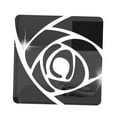 thumbnail image 4 of Pegatina de pared de espejo acrílico con diseño de rosas, impermeable, con diseño floral, para escalera Negro 30x30cm, 4 of 9