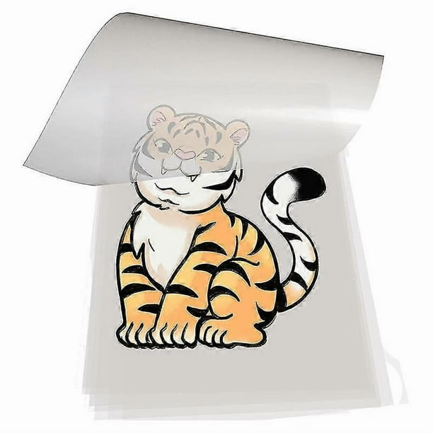 DTF Transfer Film 100 Sheets-A4 PET Heat Transfer Paper for DIY Direct on T-Shirts.Socks,Bags, 8.3