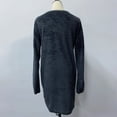 thumbnail image 5 of CEHVOM Automne et Hiver Femmes Décontracté Solide Manches Longues Ample Col Rond Chandail Robe, 5 of 5