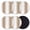 Brown, variant on White Brown Coasters Set of 4, Modern Gradient Vertical Stripes Geometric Absorbent Coasters for Drinks, Coaster for Bar Office Dining Coffee Table Accessories Decor, Non Slip Round Desk Coaster