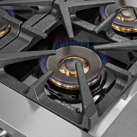 Forno Appliances - Capriasca Alta Qualita 5.36 Cu. Ft. Freestanding Single Oven Gas Range with Convection Oven - Stainless Steel