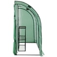 thumbnail image 7 of 3 Tier Lean-To Portable Greenhouse, Heavy Duty Outdoor Garden Greenhouse with Wire Shelves, 2 Roll-Up Zipper Doors, Easy Assembly, 79"x39"x83" PE Weatherproof Cover, 7 of 7