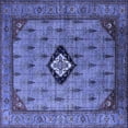 thumbnail image 1 of Ahgly Company Indoor Square Oriental Blue Industrial Area Rugs, 8' Square, 1 of 4