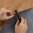 thumbnail image 5 of 2X Leather Burnisher Tool Ebony Wood Leather Edge Burnisher Tapered Wooden Sticker Polished Grinding with 4 Grooves,2 x Leather Edge Burnisher,Wood color, 5 of 6