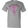 thumbnail image 3 of Inktastic Breast Cancer Awareness with Pink Ribbon Heart T-Shirt, 3 of 5