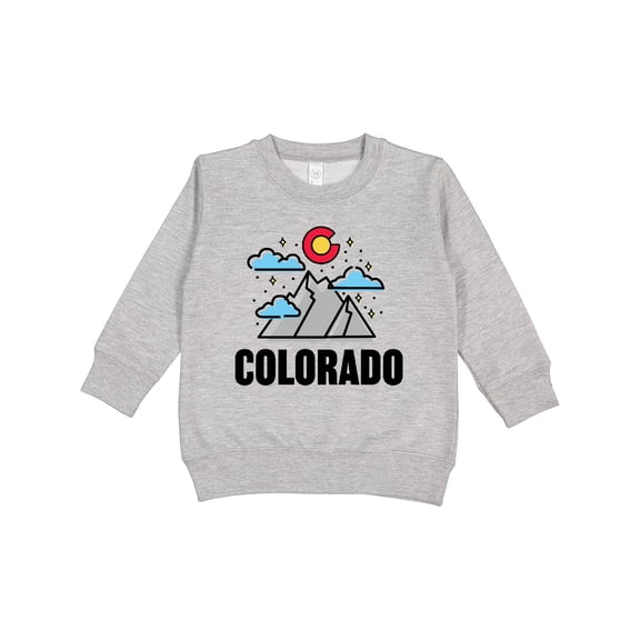 Inktastic Colorado Mountains and Clouds Toddler Sweatshirt