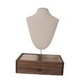 thumbnail image 3 of Soporte para presentación de joyería Fernando expositor de collares busto Base estable Estante de almacenamiento, 3 of 8