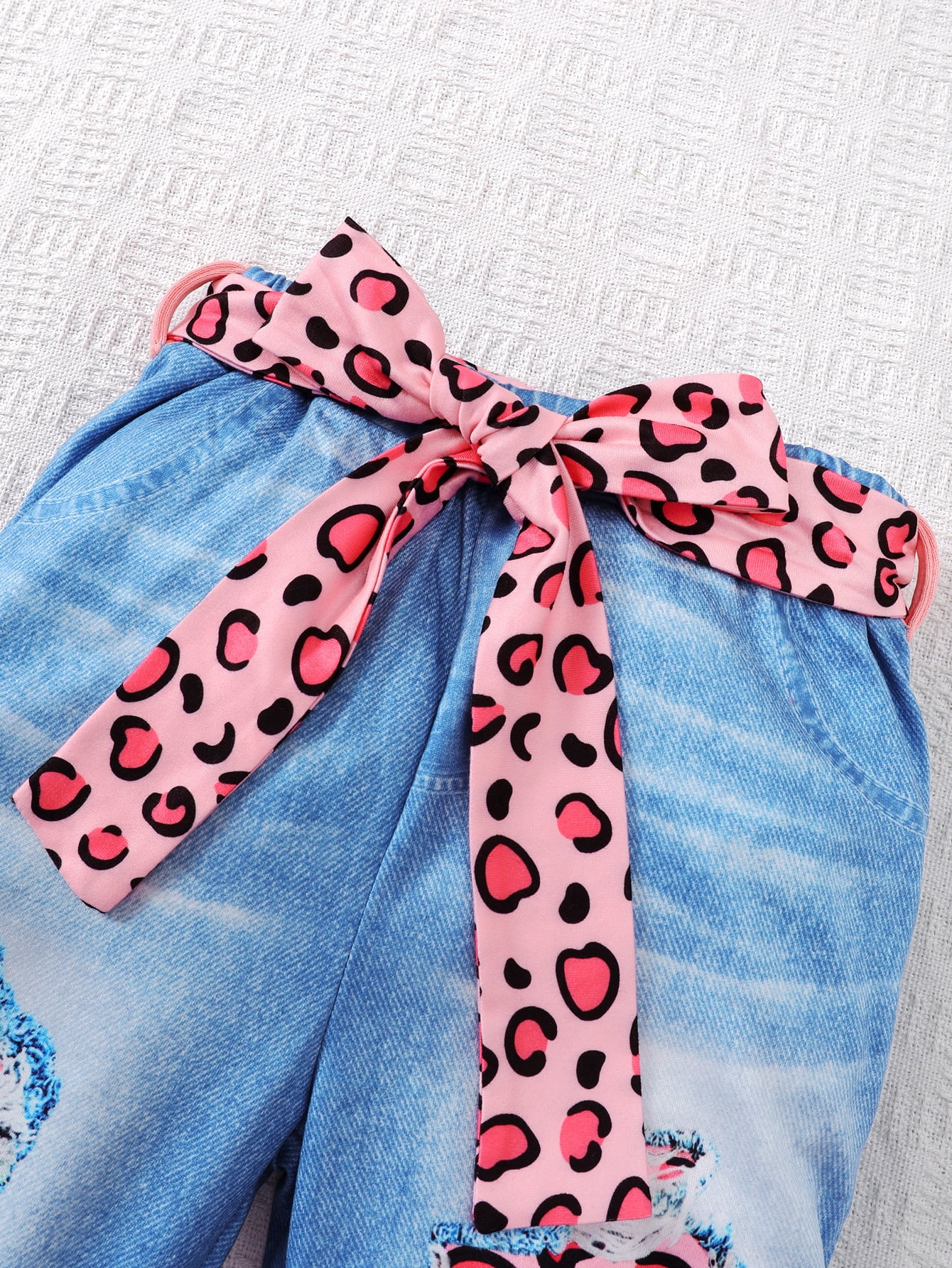4T Baby Girls Clothes 4T Girls 2PCS Outfits Set Round Neck Toddler Girls Long Sleeve Top Pants Set Pink