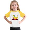 thumbnail image 1 of RXIRUCGD 2025 Vêtements d'Été pour Enfants Tout-Petits Garçons Filles Mode Mignon Col Rond Imprimé Manches Courtes Haut, 1 of 6