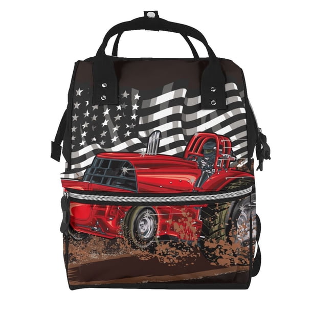 Easygdp tractor para Bolsa de Bebé de Gran Capacidad con Múltiples Bolsillos, Bolsa de Pañales para Padres, Bolsa de Viaje Organizada y Elegante