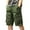 ZD Green, variant on Mens Cargo Shorts Summer Outdoor Streetwear Solid Color Loose Fit Shorts Green 38