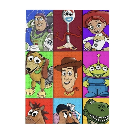ToyStory Jigsaw Puzzle Game 500 Piece, Funny Educational Wooden Puzzles for Family Friend Gift