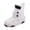 White, variant on Kids' $10 Under Rain Boots with Easy-On Handles in Fun Patterns for Toddlers and Kids Children's Shoes Cover Save Big