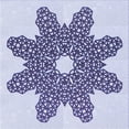 thumbnail image 1 of Ahgly Company Machine Washable Indoor Square Transitional Heavenly Blue Area Rugs, 8' Square, 1 of 7