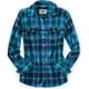 thumbnail image 1 of Aeropostale Womens LS Plaid Button Up Shirt, Azul, X-Large Aeropostale Camisa con botones, 1 of 1