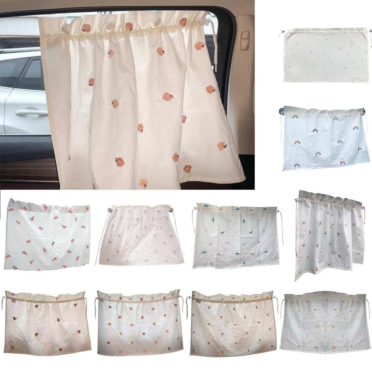 Car Divider Curtains Front Rear Partition Sun Shade-privacy Travel