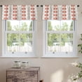 thumbnail image 2 of LALILO Kitchen Curtain Valance Floral Cloth Bohemian Flowers Rod Pocket Window Curtain 52"x 18" Set of 2, 2 of 7