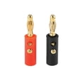thumbnail image 1 of 10 Piezas Banana Conectores 4mm Coche Altavoz Cable Conector Abierto Tornillo Tipo, 1 of 1