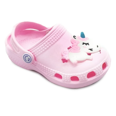 

SNJ New Cute Garden Clogs for Toddler Girl Boy Kids Lightweight Slip On Water Shoes