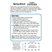 SpraynBond Fabric Stiffener Quick-Dry Pump Spray, Dries Clear Finish, 6.76 fl oz (200 ml) by HeatnBond