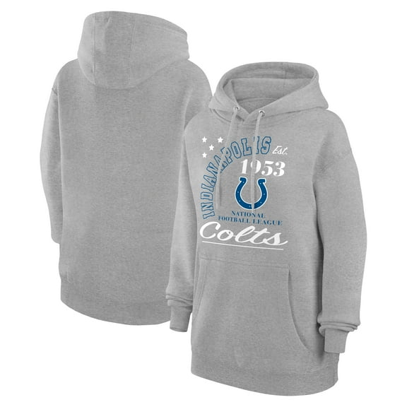 Unisex Starter  Heather Gray Indianapolis Colts Arch Team Fleece Pullover Hoodie