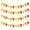Orange, variant on 4PCS Felt Bunting Banner Triangle Flags Hanging Garland Pennant for Birthday Wedding Baby Shower Hen Tea Fall Party Classroom Nursery Home Kids Room Outdoor Garden Decorations