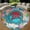 Cancer Zodiac Lightcatcher, variant on Circle Area Rug, Salad Vegan Food Washable Non-Slip Floor Carpet, Soft Rug for Living Room Bedroom Decor 24 Inch