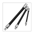 thumbnail image 2 of 3-Piece Electric Wrench Elastic Connecting Rod Universal Flexible Shaft Quick Ratchet Wrench Spring Extension Rod, 2 of 6
