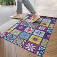 thumbnail image 4 of Multicolor Ethnic Geometric Patchwork Pattern Door Rugs,Washable Non Slip Door Mats Indoor,Decorative Door Mats,Entry Mat Indoor for Entrance,Bedroom,Kitchen,Bathroom,17"x30", 4 of 6