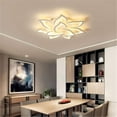 thumbnail image 3 of LED Dimmable Ceiling Light Modern Flower Shape Ceiling Lamp Fixture Living Room Bedroom Children's Room Flush Hanging Lamp Metal Acrylic Petal Ceiling Chandelier Lighting, 3 of 8