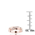 thumbnail image 3 of Rings Affordable 18K Womens Natural Diamond Wedding Band For Her (Rose Gold Size 5.5), 3 of 3