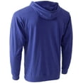 thumbnail image 3 of Ma Croix Men's Lightweight Pullover Hoodie Sweatshirt with Kangaroo Pocket (Small, Heather Royal Blue), 3 of 4
