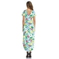 thumbnail image 3 of SIEANE Women's Short Sleeve V-Neck Split Maxi Dress with Pocket, 3 of 4