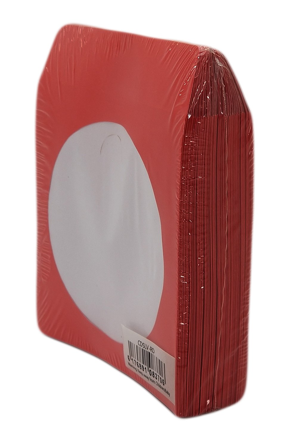 BestDuplicator Red Cd/DVD Paper Media Sleeves Envelopes with Flap and