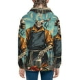 thumbnail image 6 of Kdxio Skeleton Chef BBQ Scene Pattern Kids Boys Girls Zip Up Hoodie 3D Printed Hooded Sweatshirt Hoody Coat with Pocket 7-12 Y-Medium, 6 of 6