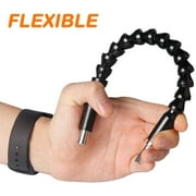 Set of 6, Flexible Drill Bit Extension Kits, DaKuan 11.8 Inch 9.8 Inch 7.8 Inch Different Sizes Flexible Screwdriver Shaft Easy Bendable Snake Driver Extender, 2 for Each Size
