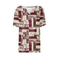 thumbnail image 5 of T Shirts for Women V Neck Button Down Short Sleeve Summer Tops Loose Fit Tunic Tops Dressy Casual Blouses Split Fashion Y2K Tshirts Refunds On My Account From An Online Order My Recent Orders Placed, 5 of 7